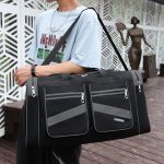 Wholesale Men Casual Sports Basic Color-Block Foldable Large Capacity Duffle Bag - Image 4
