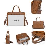 Wholesale Men'S Fashion Casual Retro Large Capacity Business Handbag Briefcases Bags - Image 4