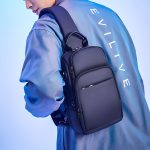 Wholesale Men'S Fashion Casual Single Shoulder Large Capacity Anti-Splashing Usb Charging Port Chest Bag - Image 2