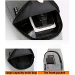 Men Fashion Multifunction Shoulder Bag Crossbody Bag - Image 6