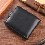 Men'S Fashion Casual Solid Color Pu Leather Multi-Card Card Holder Wallets - Image 4