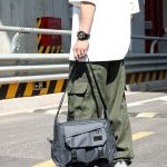 Men Fashion Casual Solid Color Large Capacity Crossbody Bag - Image 4