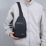 Men Fashion Casual Commuter Oxford Chest Bag - Image 3