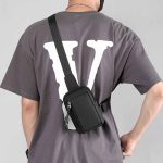 Men Casual Sports Commuter Solid Color Waist Chest Mini Bag - Image 3