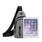 Men Fashion Double Zipper Waist Chest Bag - Image 4