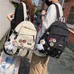 Wholesale Neutral Casual Design Solid Color Canvas Large Capacity Backpack