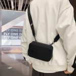 Wholesale Men Simple Design Fashionable Box Zipper Crossbody Bag - Image 4