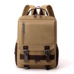 Wholesale Men Fashion Casual Commuter Canvas Backpacks Bag - Image 3
