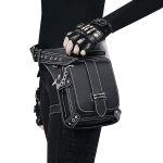 Wholesale Simple Retro Unisex Punk Multi-Pocket Zipper Waist Bag