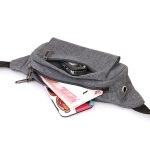 Wholesale Men Casual Sports Commuter Solid Color Waist Chest Bag - Image 4