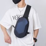 Men Casual Sports Commuter Hard Shell Chest Bag - Image 3