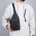 Wholesale Men Fashion Casual Commuter Oxford Chest Bag - Image 3