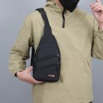 Wholesale Men Fashion Casual Commuter Camouflage Canvas Chest Bag - Image 3