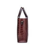 Wholesale Women Fashion Simple Solid Color Bag Crocodile Pattern Handbag Three-Piece Set - Image 4
