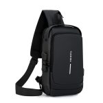 Wholesale Men Fashion Casual Commuter Oxford Chest Bag - Image 4