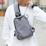 Wholesale Men Fashion Casual Commuter Oxford Chest Bag