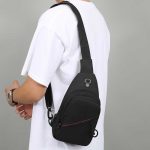 Wholesale Men Fashion Casual Commuter Camouflage Nylon Chest Bag - Image 3