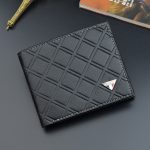 Wholesale Men Simple Casual Diamond Multi-Card Square Wallet - Image 3
