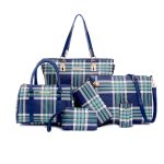 Wholesale Women Fashion Casual Stripe Print 6-Piece Set Handbags - Image 3