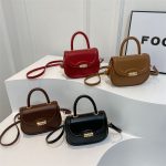 Wholesale Women Fashion Simple Elegant Solid Color Shoulder Bag - Image 4