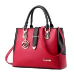 Wholesale Women Fashion Casual Color Contrast Large Capacity Handbag - Image 4