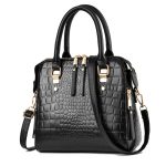 Wholesale Women Fashion Solid Color Large-Capacity Stone Pattern Shoulder Handbag