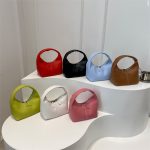 Wholesale Women Fashion Solid Color Mini Zipper Handle Bag - Image 5