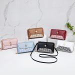 Wholesale Women Fashion Casual Houndstooth Double Zipper Shoulder Bag - Image 4