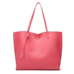 Wholesale Women Simple Solid Color Tassel Bag - Image 4