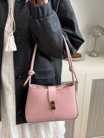 Wholesale Women Fashion Casual Solid Color Small Square Shoulder Bag - Image 4