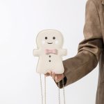 Wholesale Women Fashion Creative Cute Cartoon Solid Color Gingerbread-Man Shoulder Bag - Image 4