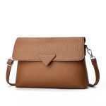 Wholesale Women Fashion Casual Simple Solid Color Litchi Patterned Handbag - Image 3