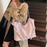 Wholesale Women Fashion Retro Large Capacity Denim Shoulder Bag - Image 4