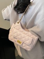 Women Fashion Solid Color Rhomboid Chain Shoulder Bag - Image 4