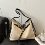 Wholesale Vintage Large Capacity Solid Shoulder Tote Bag - Image 4