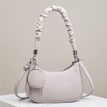 Wholesale Women Fashion Casual Autumn Solid Color Vertical Stripes Shoulder Bag - Image 4