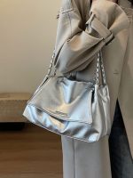 Women Fashion Casual Solid Color Large Capacity Chain Shoulder Bag - Image 4