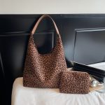 Wholesale Women Fashion Retro Casual Leopard Print Shoulder Bag - Image 3