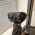 Wholesale Women Fashion Cool Solid Color Love-Shaped Belt Shoulder Bag - Image 2