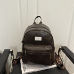 Wholesale Women Fashion Casual Solid Color Imprint Backpack - Image 2