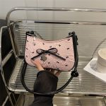 Wholesale Women Fashion Elegant Pink Bowknot Shoulder Bag - Image 3