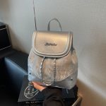 Women Fashion Casual Color Block Printed Backpack - Image 4