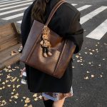 Wholesale Women Fashion Casual Retro Wax Leather Large Capacity Pendant Shoulder Bag - Image 3