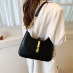 Wholesale Women Fashion Casual Solid Color Shoulder Bag - Image 3