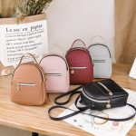 Wholesale Women Fashion Casual Solid Color Backpack