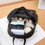 Wholesale Women Fashion Casual Solid Color Crocodile Pattern Mini Backpack - Image 4