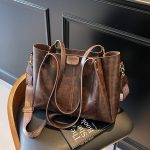 Wholesale Women Fashion Casual Retro Large Capacity Tote Bag - Image 3