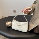 Wholesale Women Fashion Casual Solid Color Bowknot Shoulder Bag - Image 4