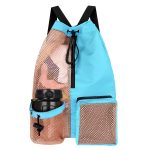 Wholesale Fashion Mesh Stitching Swimming Sports Storage Backpack - Image 2