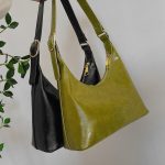 Women Fashion Simple Solid Color Baguette Shoulder Bag - Image 3